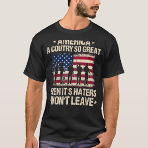 Amerika een land zo groot, zelfs als het haters zi t-shirt