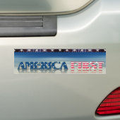 AMERIKA EERST-2 BUMPERSTICKER (Op auto)