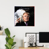 AMERIKA EERSTE SLOGAN ELLE TWEE POSTER (Thuiskantoor)