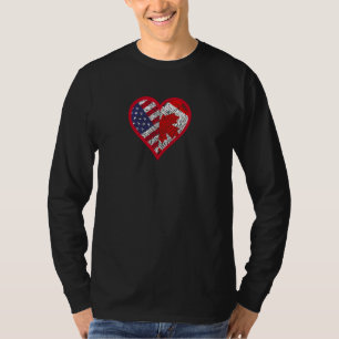 Amerika en Canada: twee landen, één hart T-shirt