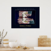 AMERIKA, ETERNAL Patriottisch Poster (Keuken)