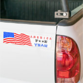 Amerika F**k Ja! Bumpersticker (Op Truck)