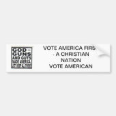 Amerika First Bumpersticker (Voorkant)