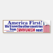 Amerika First Bumpersticker (Voorkant)