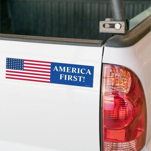 Amerika First Bumpersticker (Op Truck)