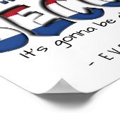 Amerika First Nederland Tweede Typografie Poster (Hoek)