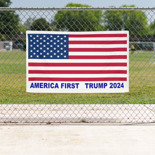 Amerika First Trump 2024 Spandoek (Insitu)