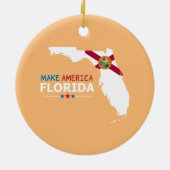 Amerika Florida Keramisch Ornament (Achterkant)
