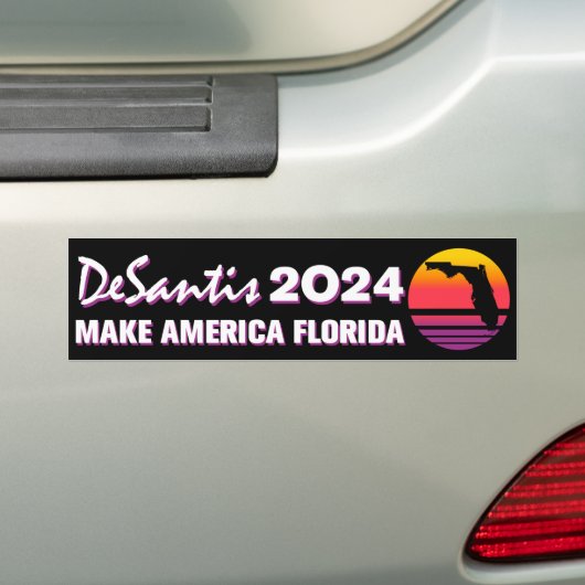 Amerika Florida Retro DeSantis 2024 Bumpersticker (Op auto)