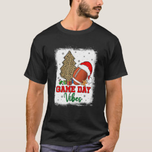 Amerika Football Game Day Vibes Leopard Football S T-shirt