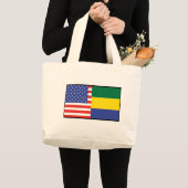 Amerika Gabon Grote Tote Bag (Voorkant (product))