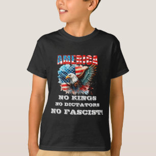 Amerika Geen Koningen Geen Dictators Geen Fasciste T-shirt