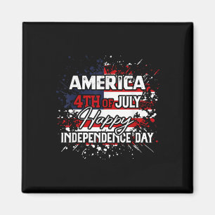 Amerika Gelukkig 4 juli Onafhankelijkheidsdag Mann Magneet