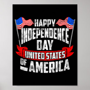 Amerika gelukkige onafhankelijkheidsdag poster