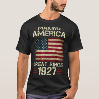Amerika geweldig maken sinds 1927 cadeaus 95th t-shirt