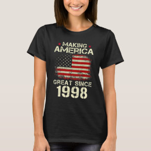 Amerika geweldig maken sinds 1998 24e geboorte t-shirt