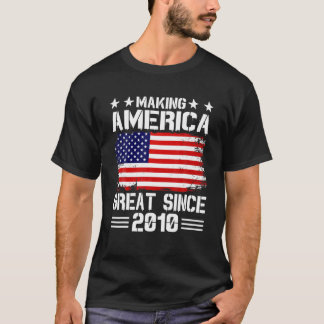 Amerika geweldig maken sinds 2010 t-shirt