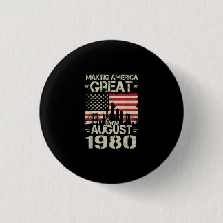 Amerika geweldig maken sinds augustus 2019 ronde button 3,2 cm