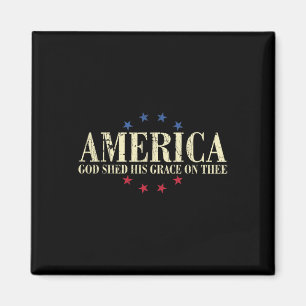 Amerika God heeft zijn genade afgeworpen op 4 juli Magneet