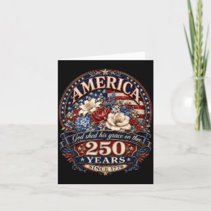 Amerika God Shed Grace On Thee 250 Jaar Sinds Kaart