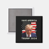 Amerika Gratis Trump Mok Shot 2024 Amerikaanse vla Magneet (Voorkant / Achterkant)