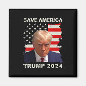 Amerika Gratis Trump Mok Shot 2024 Amerikaanse vla Magneet (Voorkant)