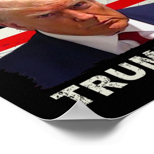 Amerika Gratis Trump Mok Shot 2024 Amerikaanse vla Poster (Hoek)