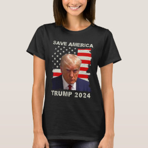 Amerika Gratis Trump Mok Shot 2024 Amerikaanse vla T-shirt