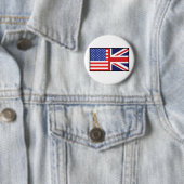 Amerika Groot-Brittannië Ronde Button 5,7 Cm (In situ)
