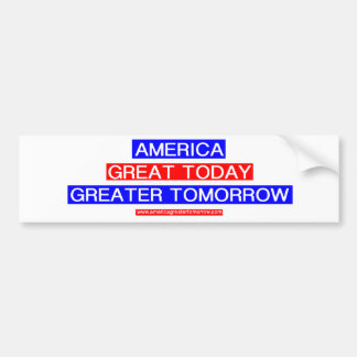 AMERIKA GROTER TOMORGEN Bumpersticker