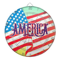 AMERIKA Grunge Stijl Typografie, Kleurrijke Vlag v