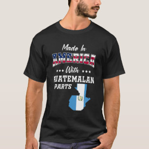 Amerika Guatemala Onderdelen Guatemala Kaart USA V T-shirt