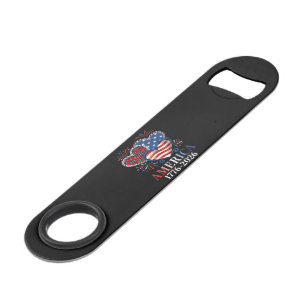 Amerika Hartstochtelijk 1776-2026 Patriottisch Speed Flessenopener