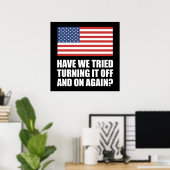 Amerika hebben we geprobeerd om het af en toe te z poster (Thuiskantoor)