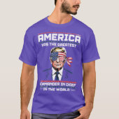 Amerika heeft de grootste commandant in chef-kok ( t-shirt (Voorkant)