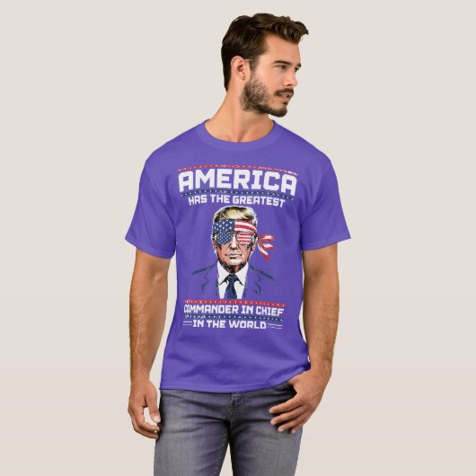 Amerika heeft de grootste commandant in chef-kok ( t-shirt (Voorkant volledig)