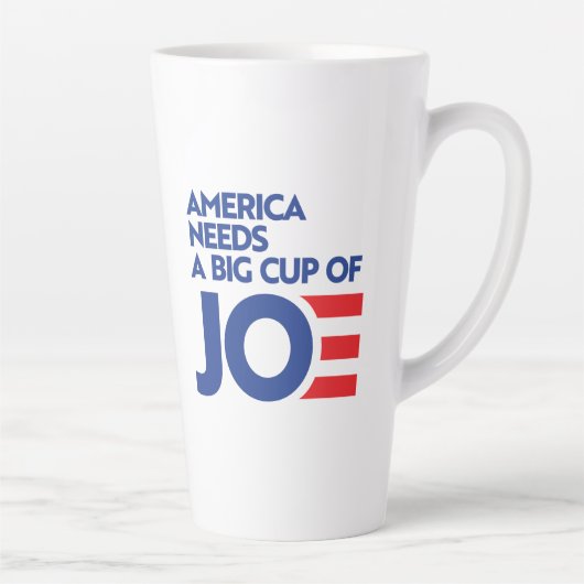 Amerika heeft een Big Cup nodig van Joe Latte Mok (Rechts)