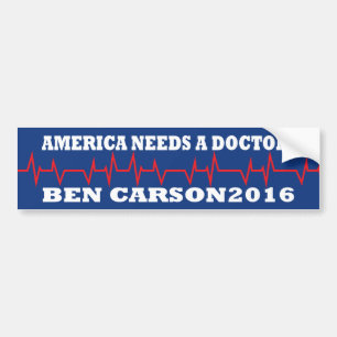 Amerika heeft een dokter Ben Carson Bumpersticker