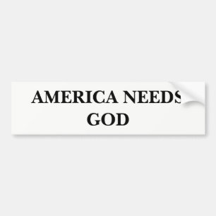 Amerika heeft God nodig Bumpersticker