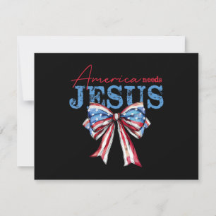 Amerika heeft Jezus nodig Christelijke Amerikaanse Save The Date