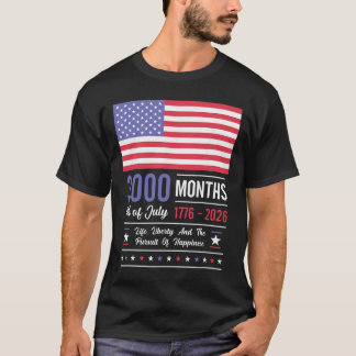 Amerika Herdenking Vs 3000 Maanden 250 Jaar Juli T-shirt