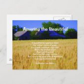 Amerika het mooie briefkaart (Voorkant / Achterkant)