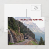 Amerika het mooie -briefkaart briefkaart (Voorkant / Achterkant)