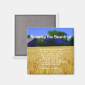 Amerika het mooie Magnet Magneet (Voorkant / Achterkant)