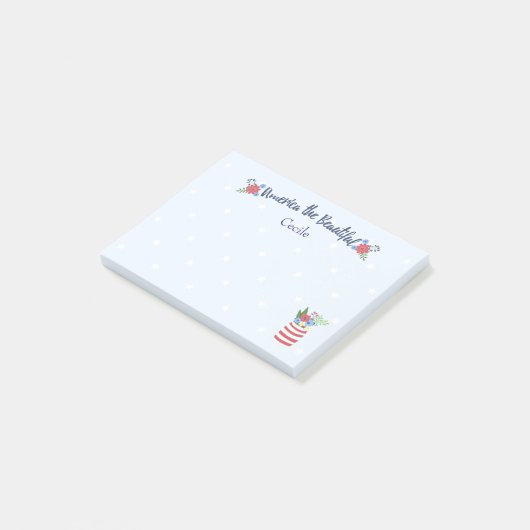 Amerika het mooie patriotticum post-it® notes (Schuin)