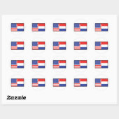 Amerika Holland Ronde Sticker (Vel)