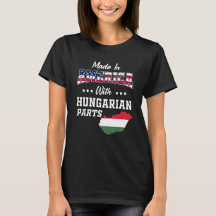 Amerika Hongaarse Onderdelen Hongarije Kaart Usa V T-shirt