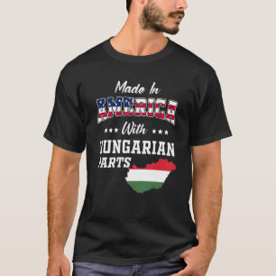 Amerika Hongaarse Onderdelen Hongarije Kaart Usa V T-shirt