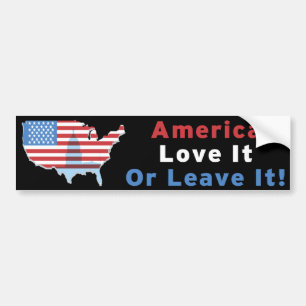Amerika - hou ervan of laat het achter! bumpersticker