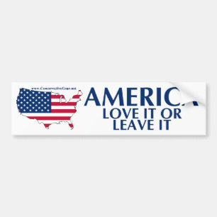 Amerika, hou ervan of laat het achter bumpersticker